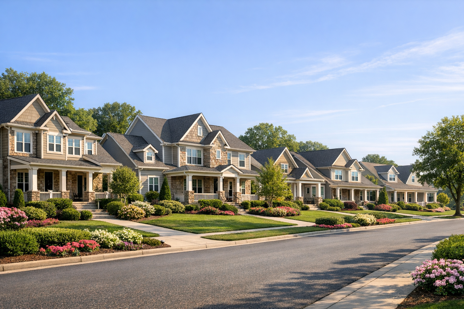 Neighborhood homes managed by Liberty Community Management